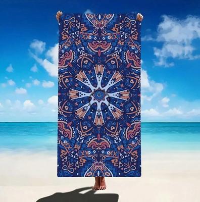Mandala Beach Towel Large Size Outdoor Travel Camping Absorbent Beach Towels Super Soft Summer Swimming Towel Bath Towel Sea