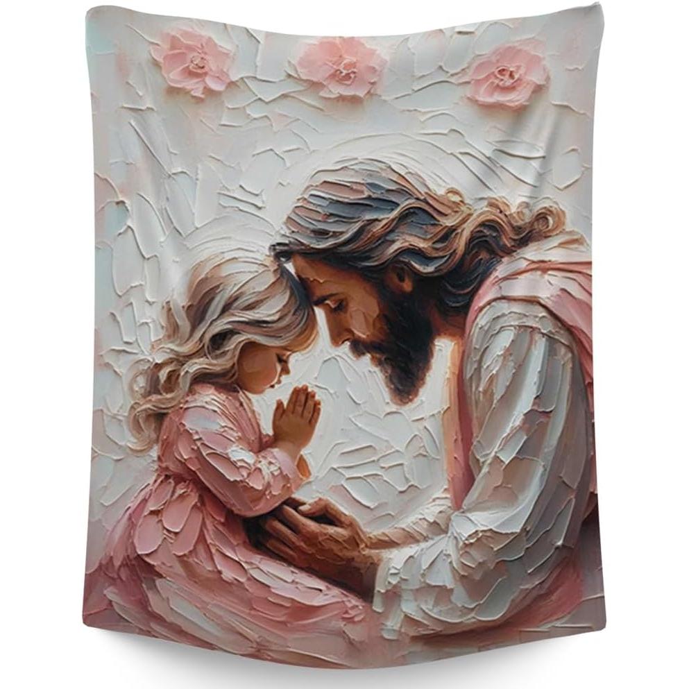 Christian prayer tapestry on the wall 75x100