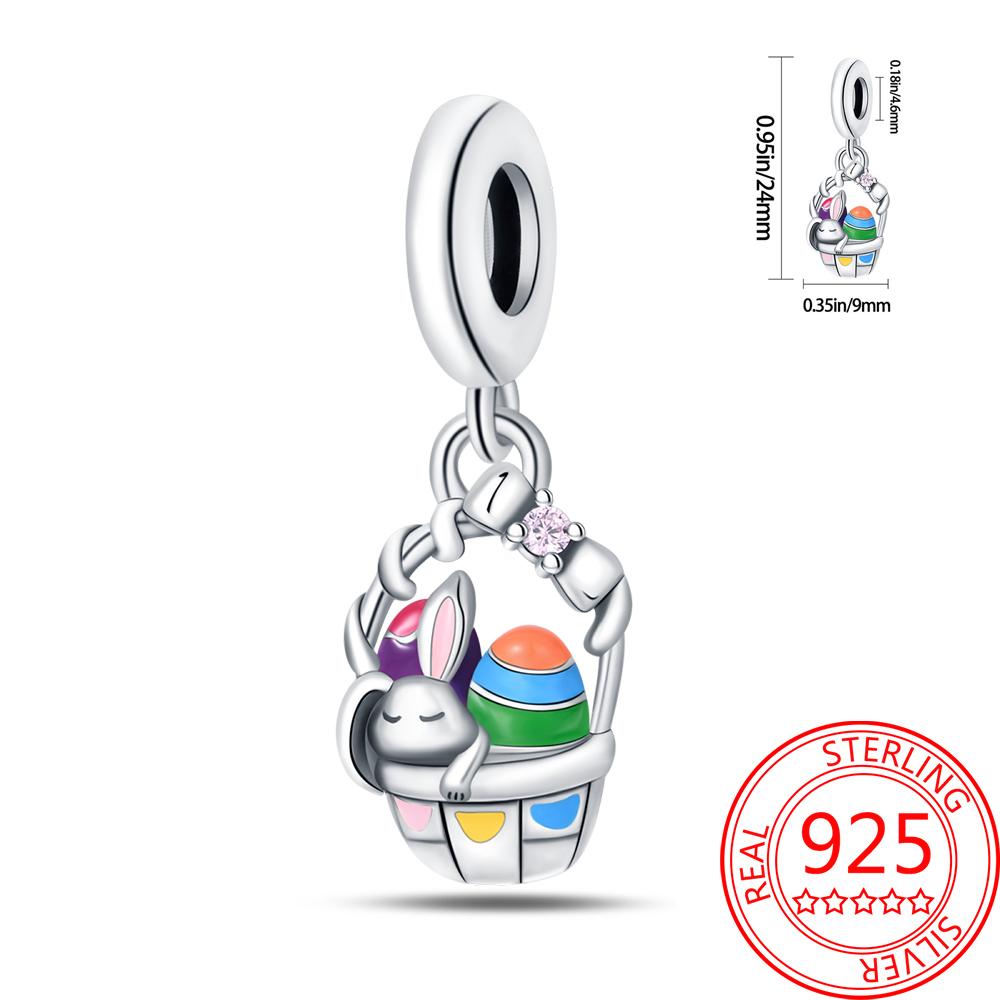 Colorful Copper Colorful Animals Parrot Rabbit Puppy Charm Pendant Fit Dly Bracelet Necklace Boutique Handmade Gift