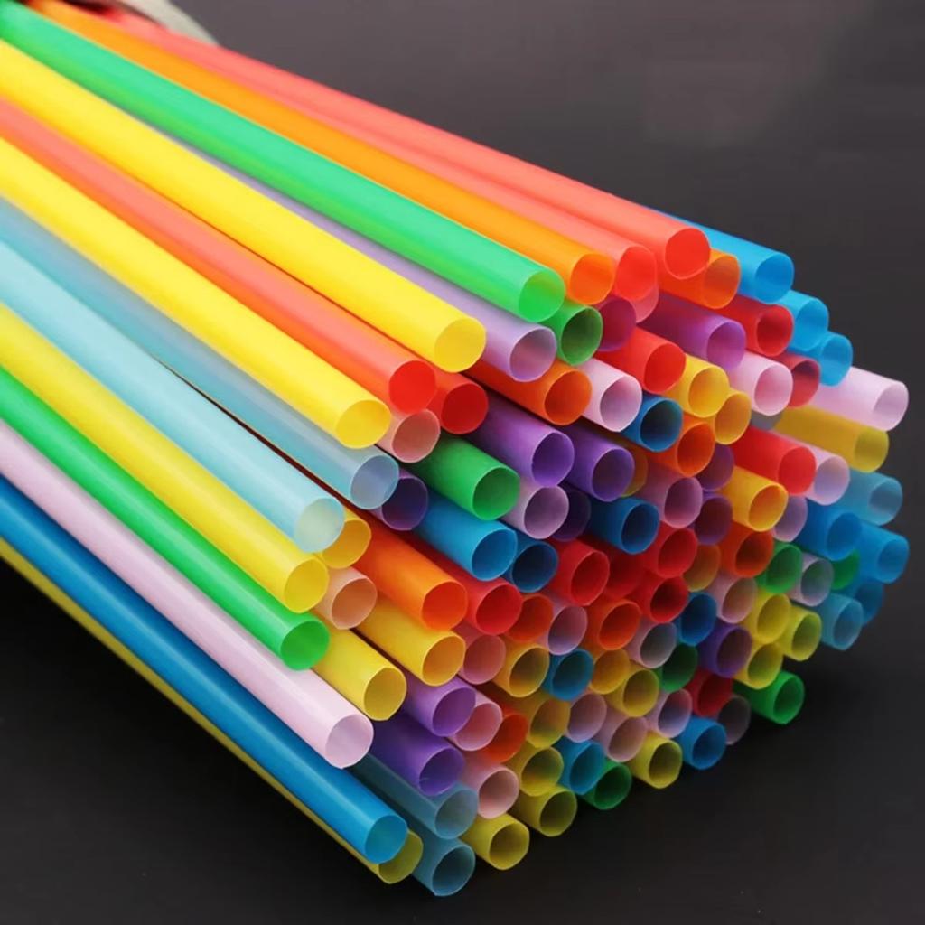 100pcs-26cm Straws Milkshake Straws Smoothie Straws Beverage Thick Straw For Boba Tea Milkshake Bar Accessories
