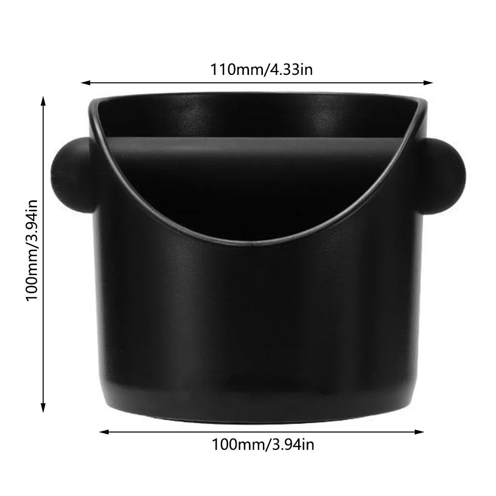 

Ударопрочный кофейный ящик Knock Box, противоскользящий контейнер для эспрессо, для кофейной гущи со съемной стойкой Knock Bar, контейнер для отходов кофейной гущи чёрный