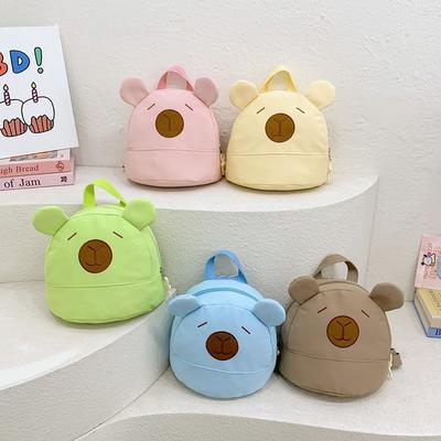 Mochila escolar nova mochila de urso pequena turma meninos e meninas lanches mochila escolar pequena tendência costas de ombro duplo