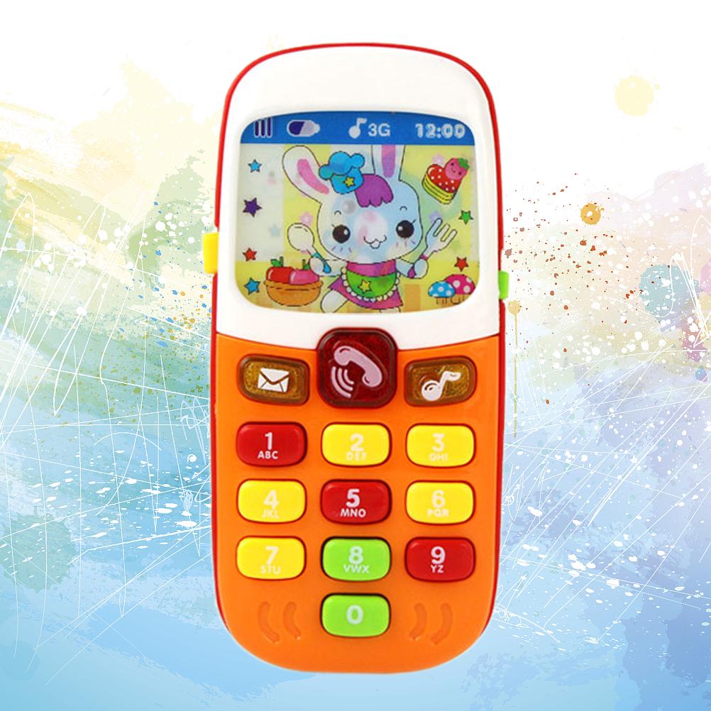 1pc Phone Toy Adorable Musical Creative Educational Funny Phone Toy for Baby Kids Infant