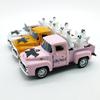 Haunted Metal Truck Halloween Collectible Alloy Car Model with Removable Ghostly Miniature Ornament Home Decors Gift