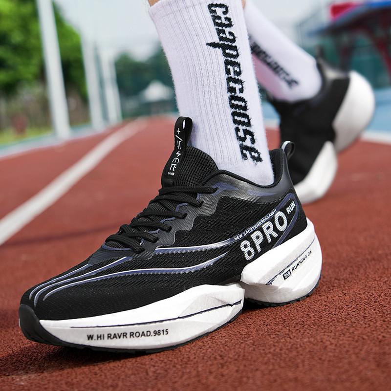 

2025 double net thickened professional racing performance running shoes really explosive couple sports leisure running trendy shoes 34