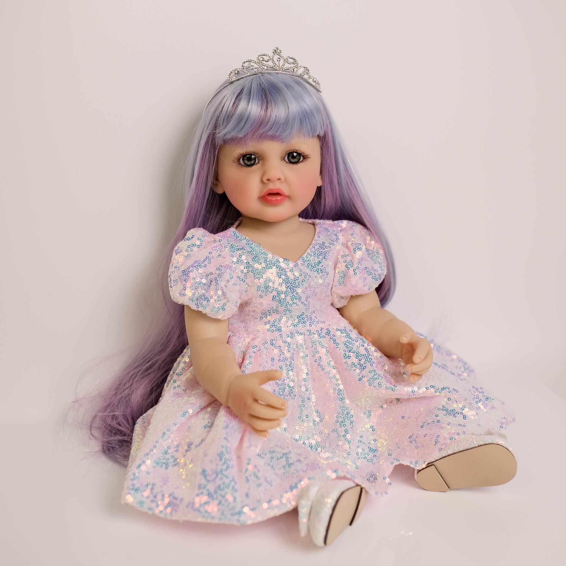 NPK 55cm Long Hair Silicone Reborn Doll - Betty 55cm