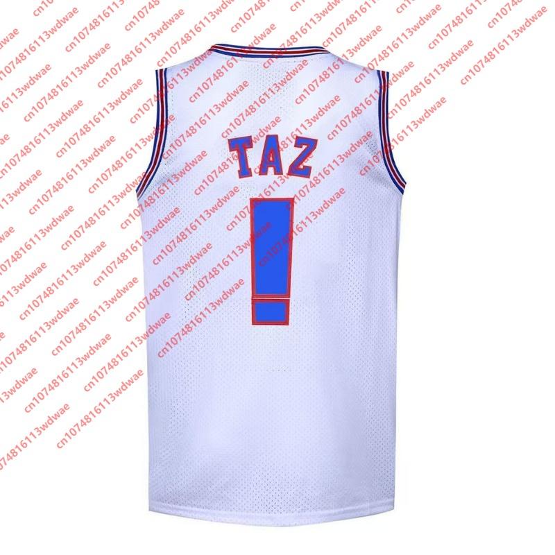 2026 Space Jam Bugs 1 Lola 10 Taz Basketball Jersey Sleeveless Trim Men Cartoon Retro Sports Uniform Vintage Streetwear Kid Top
