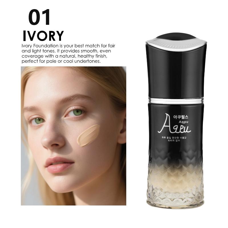 TK Best Seller Silky Long-Lasting Dewy Bright Foundation - Ivory Natural Concealer 40ml