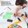 SenseYo 7 Pack Drawings Templates Stencil, Circle Template for Geometric Drawing Stencils, Plastic Clear Circle Stencils Architecture Supplies
