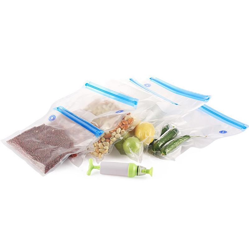 Buy 1Set Vacuum Sealer Vacuum Bags For Food Storage With Pump Reusable