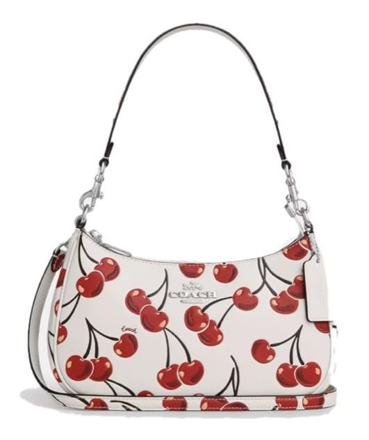 

Coach TERI Mini Shoulder Floral Outlet Bag, Leather, Print, CZ587, Women s, Item, Brand (Chalk Multi)