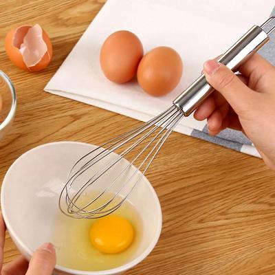 Stainless Steel Egg Whisk 8/10/12 Inch Balloon Whisks Practical Egg Mixing  Kitchen