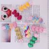 Glitter Hjerteform Regnbue Hårspenner for Babyjenter Valentinsdag Hårspenner Kjærlighet Alligatorklemmer Barrettes Hårtilbehør