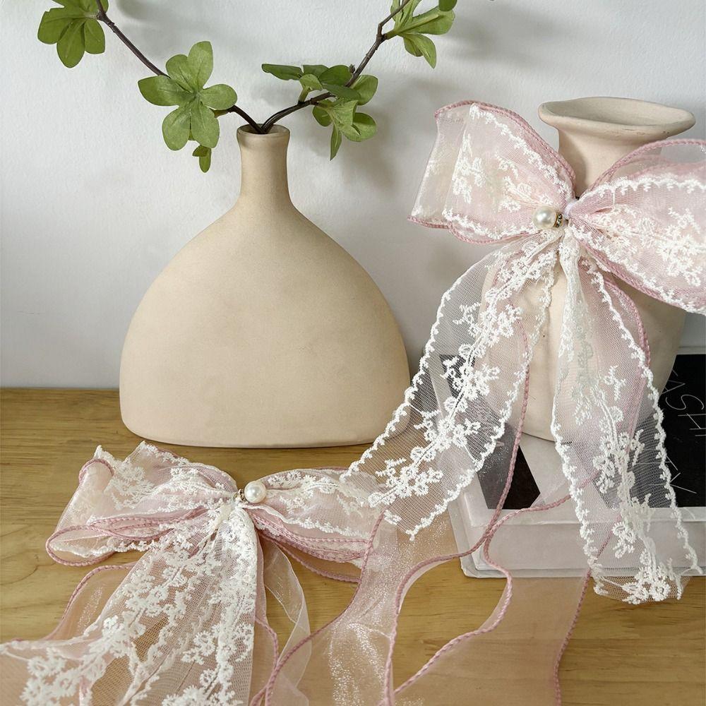 Lace Bow-knot Curtain Tieback Clip Easy Installation Exquisite Design Curtain Tieback Elegant Curtain Tied Belt