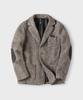 Panicale Brown Wool Blend Knit Jacket