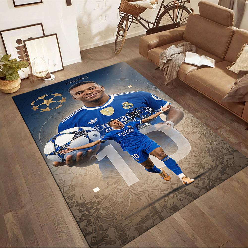 Mbappe 40 Carpet Suitable for Bedrooms Entryway Dining Room Playrooms Anti-slip Rug Office home decor Gift for Festivals