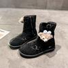 Breathable Wear-resistant Lightweight Versatile Boots Summer and Autumn Korean Version Breathable Hollow Lace Long and Short Tube Boots Women