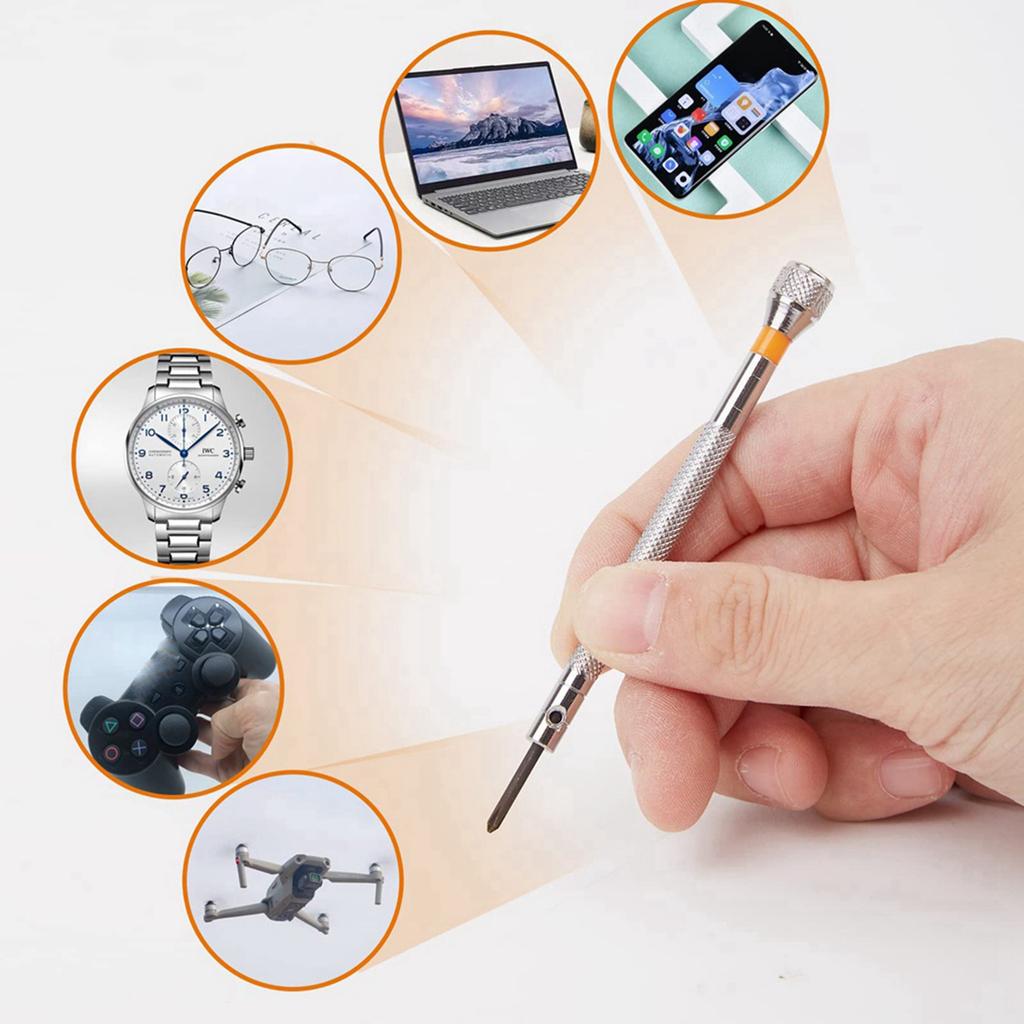 Premium-26 Pieces Watch Screwdriver Set-Jewelers Screwdriver Set -With 26 Extra Pieces Of Screwdriver Bits Tools For Watchmakers