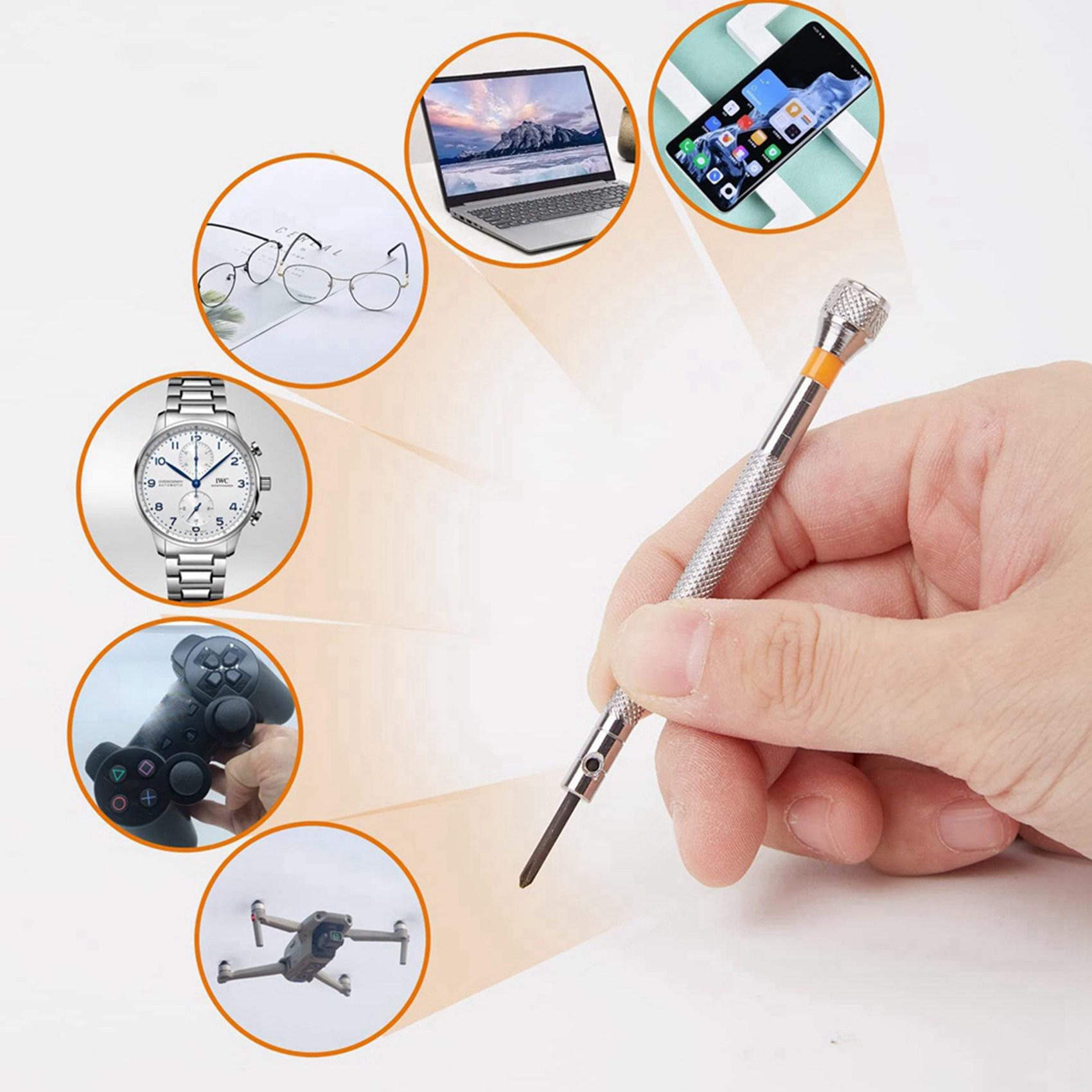 Premium-26 Pieces Watch Screwdriver Set-Jewelers Screwdriver Set -With 26 Extra Pieces Of Screwdriver Bits Tools For Watchmakers