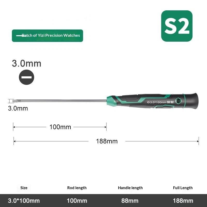 Precision Magnetic Screwdriver Anti-Slip Handle Slotted Type Mini Screw Driver Installation And Disassembly Repair Tool