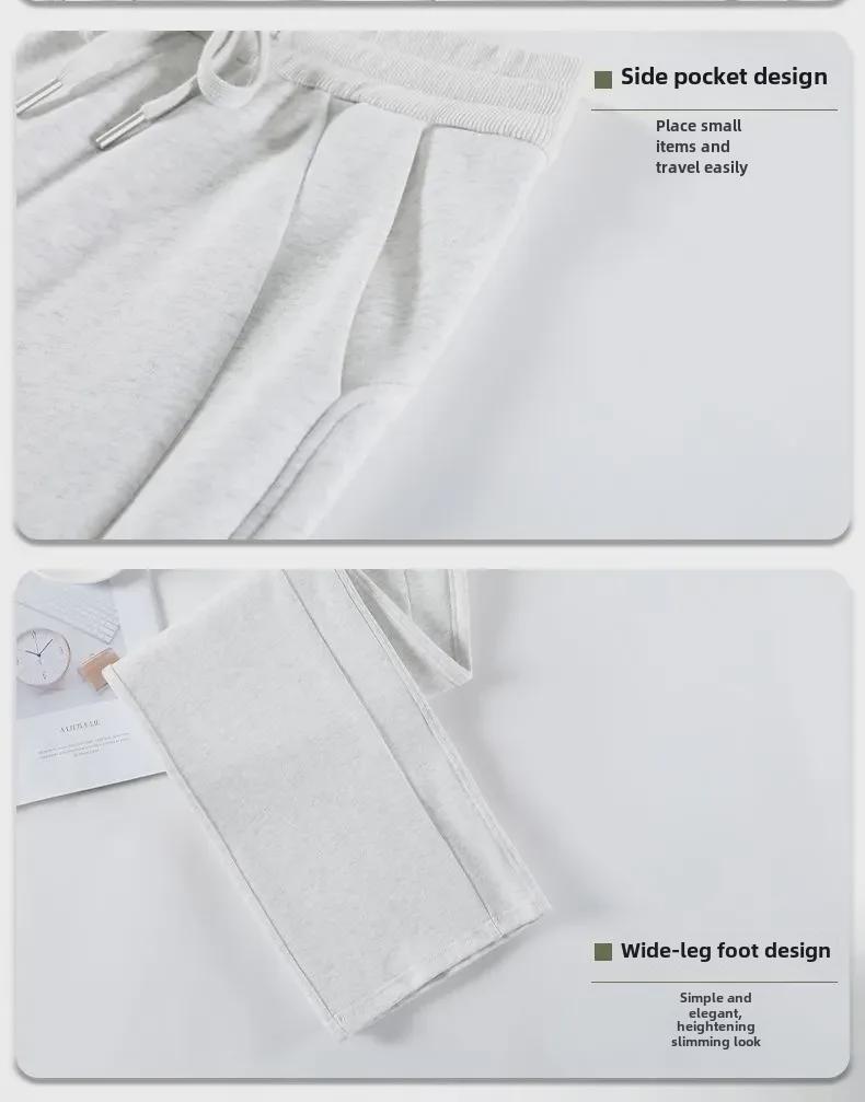 Women's 2024 Spring/Autumn High-Waist Wide-Leg Sweatpants - LuLu Trendy Comfort Pants