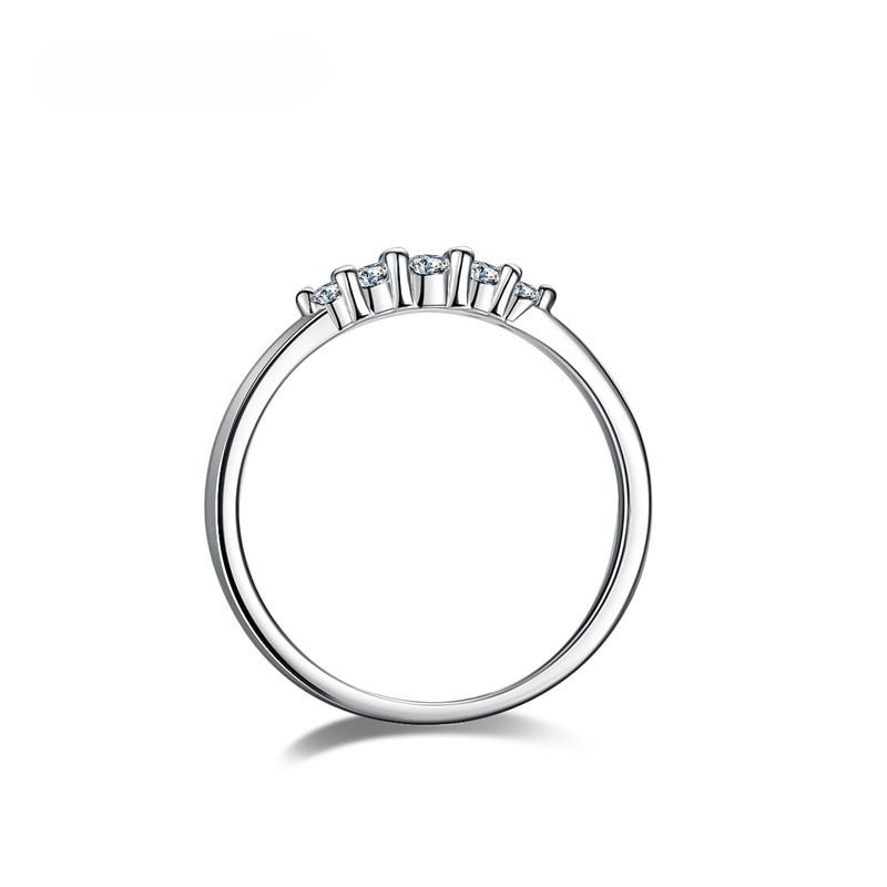 Bague en argent Moissanite 100% S925, pleine de diamants, exquise, mode étudiante, fille, bijoux GRA de haute qualité