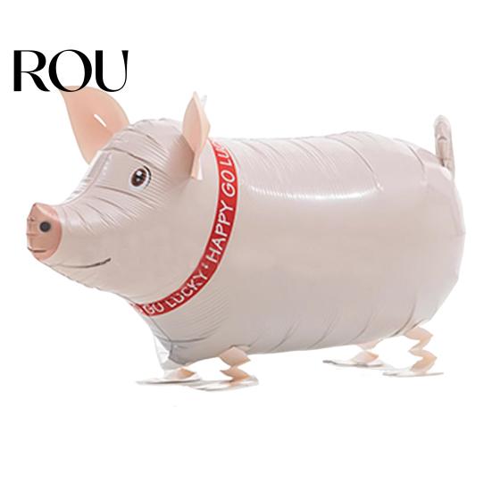 Balloon Toy Leak-proof Reusable Self Sealed Realistic Standing Children Aluminum Foil Playing No Odor Walking Animals Kids Festival