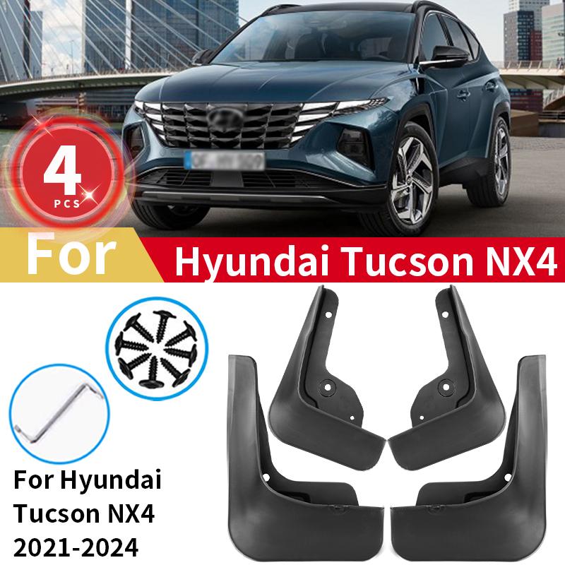 

4pcs Mudguards For Hyundai Tucson NX4 Hybrid N Line Mud Flaps 2024 Car Splash Guards Fender Protector Accessories