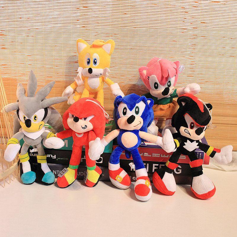 Adorable 28cm Sonic The Hedgehog Shadow Amy Rose Knuckle Tail Plush Toy For All Ages