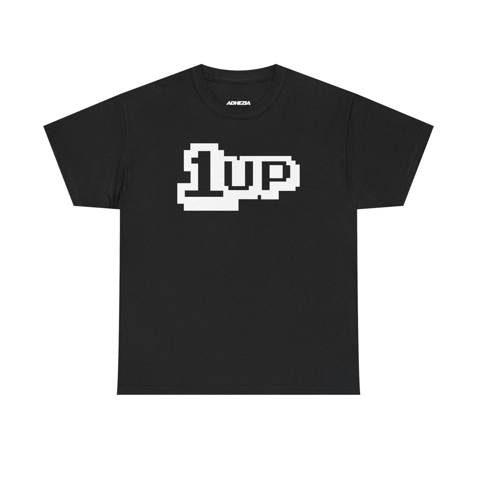 Gaming 1-Up Unisex Heavy Cotton Tee – Retro Gamer Graphic T-Shirt, Gaming XL