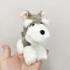 Adorable Cute Schnauzer Plush Dog Keychain Soft Toy With Gold Keyring For Dog Lovers