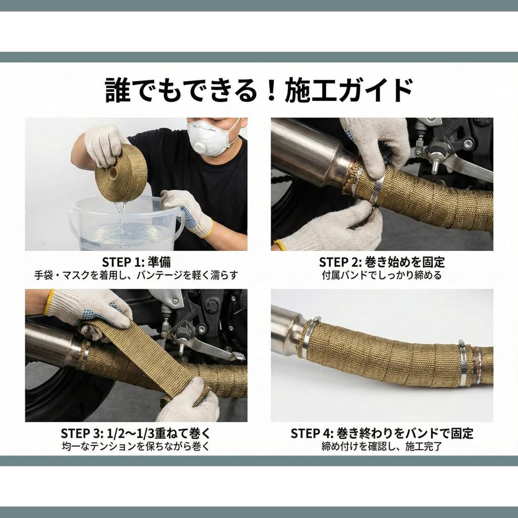Neutral Zenith Muffler Bandage with Stainless Steel Band [Cable band