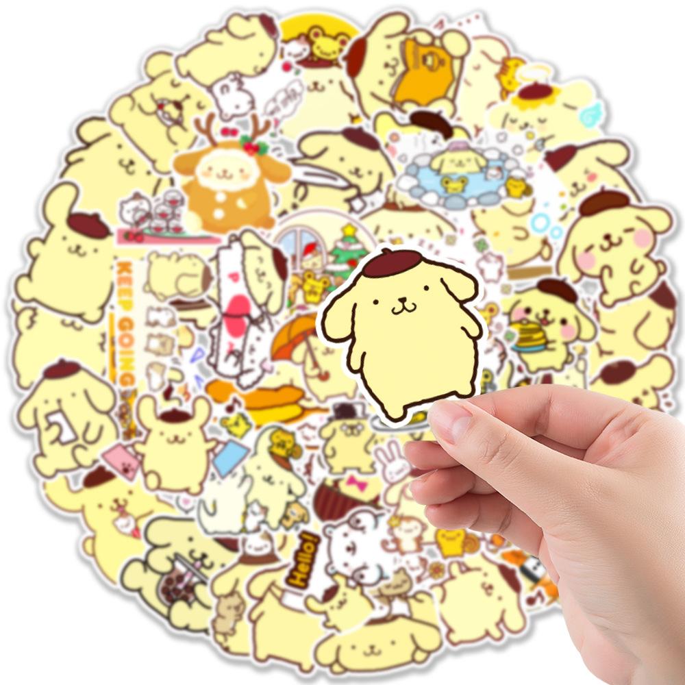 50 Pudding Dog Graffiti Stickers Suitcase Mobile Phone Water Cup Decorative Stickers Waterproof