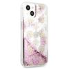 Etui do iPhone 13 mini Guess Liquid Glitter Różowe