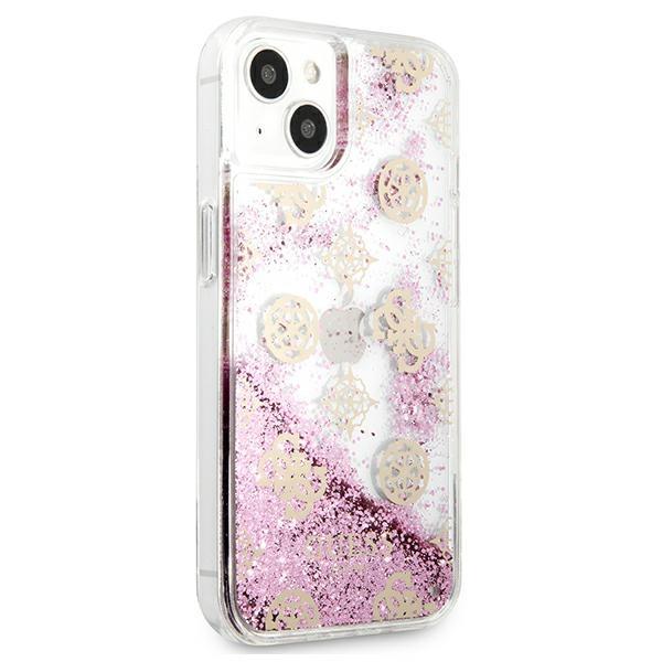 Guess Guhcp13Slgpepi Iphone 13 Mini 5,4Różowy/Pink Hardcase Peony Liquid Glitter