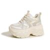 Thick-soled Inner Height Increase Dad Shoes Women's 2025 Autumn New Mesh Shoes Ultra-light Soft-soled Women's Shoes Casual Sports Shoes
