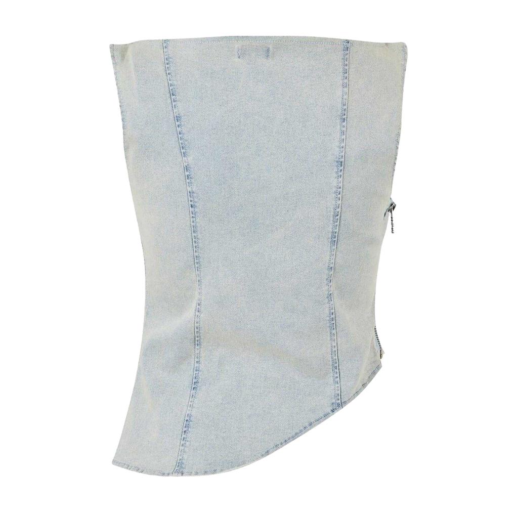 Mars Womens/Ladies Mika Washed Denim Top