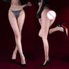 Women Stockings 3D Aurora Ultra-Thin Oil Shiny Glossy Silky Seamless Crotch Pantyhose Mesh Waist Transparent Temptation Sockings