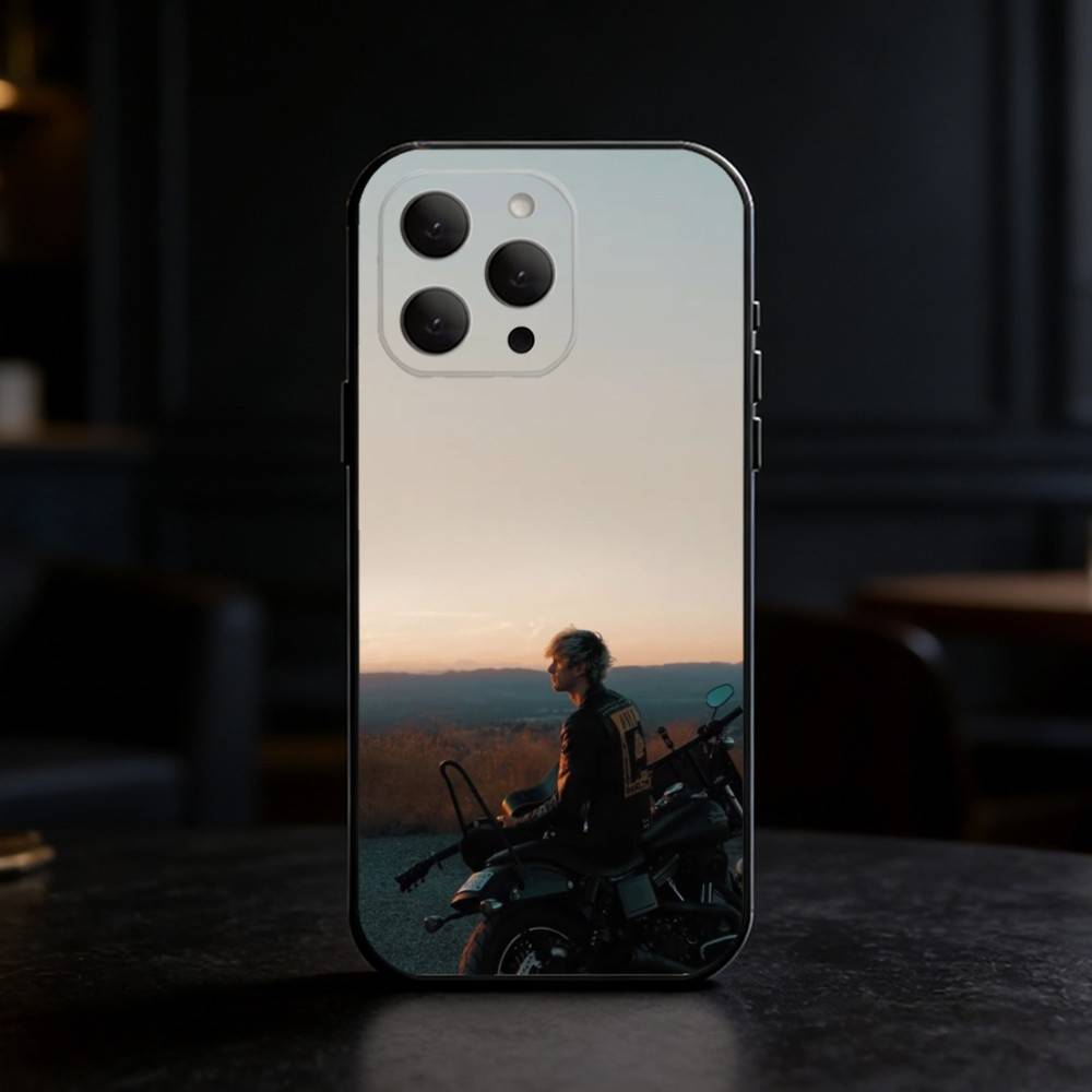 MGK LOST A-AMERICANA Phone Case For iPhone 17,16,15,14,13,12,11 Plus,Pro Max,SE4Soft Silicone Black Cover