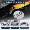 Goture Triple Hook Set Treble Hook Split Ring Value Red