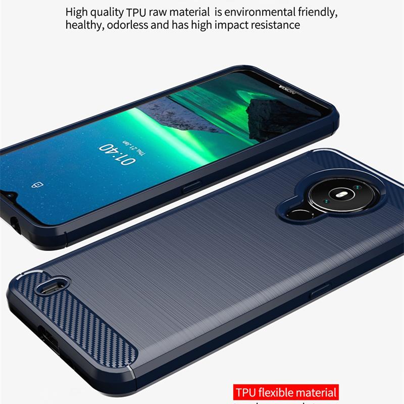 כיסוי סיליקון רך עבור Nokia 1.4 עבור Nokia XR20 G20 G10 X10 1.4 5.4 3.4 8.3 6.2 7.2 כיסוי TPU גומי ציור סיבים TPU כיסוי דק