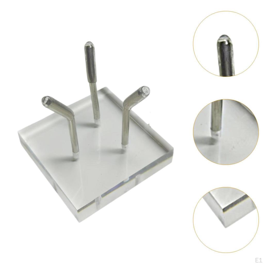 Metal Arm Display Palette with Acrylic Base Mineral Holder for Coral Rocks