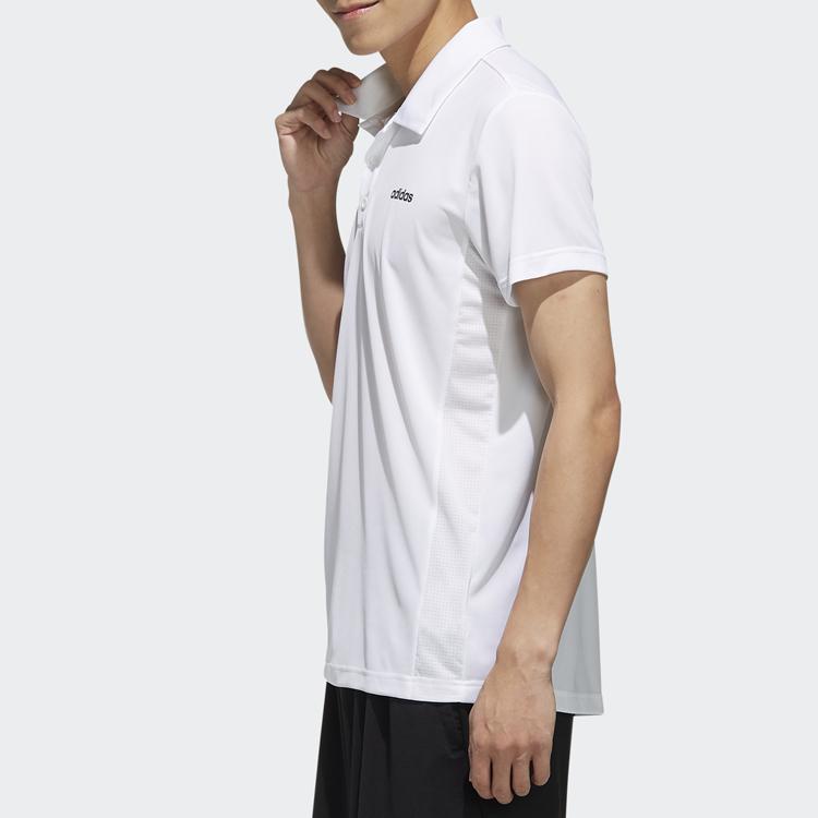 Adidas Training Sports Short Sleeve Polo Shirt Men Tops White FL0332