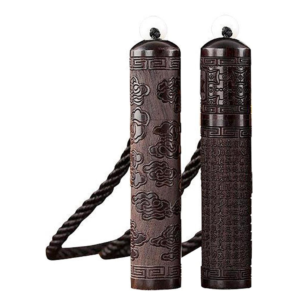 Felimoa Incense Holder, Portable Incense Case with Powder Container and Spoon, Set of 2