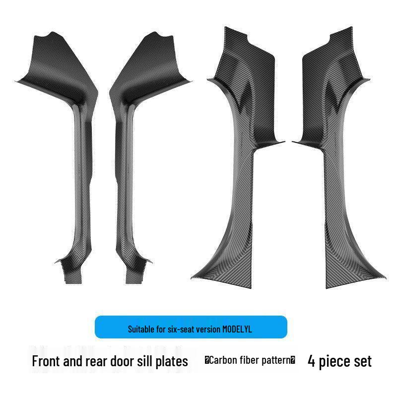 Applicable 6-Seater Tesla Model YL Door Sill Protector Strip - TPE Anti-Kick Welcome Pedal Interior Accessory