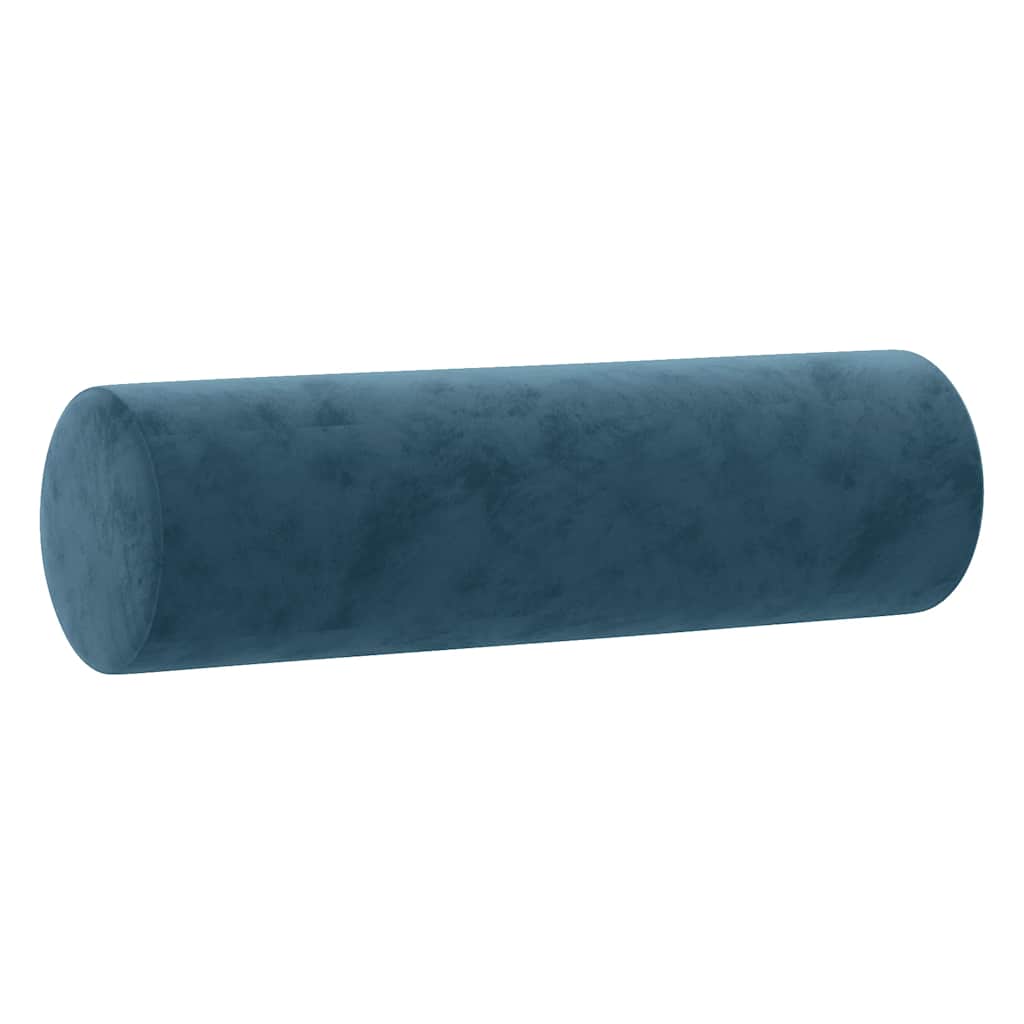 Vidaxl 2-Osobowa Sofa Z Poduszkami, Niebieska, 140 Cm, Aksamit