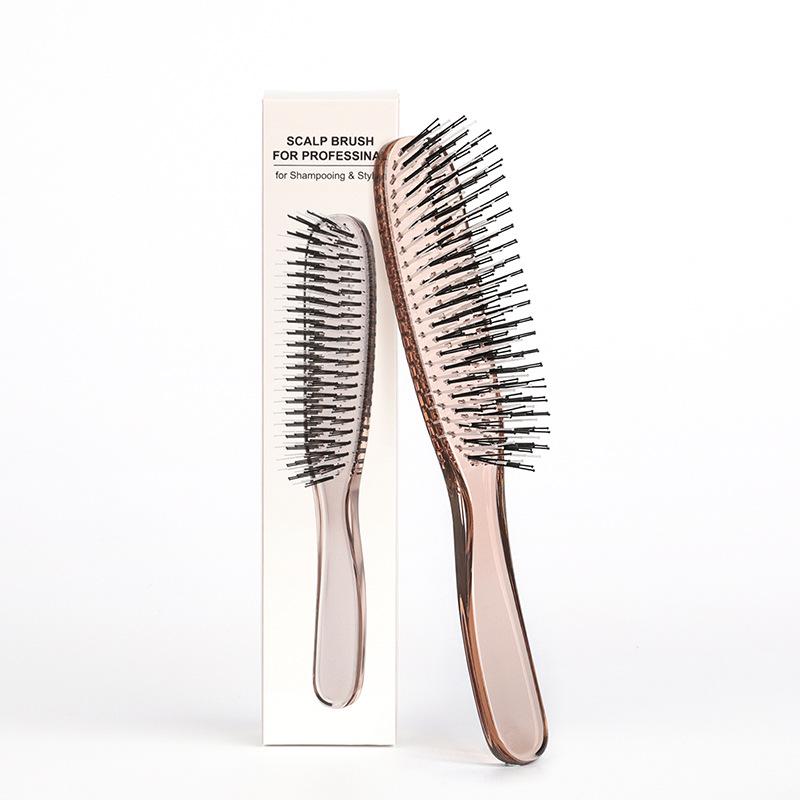 Layered Magic Comb: Dual-Use for Wet/Dry, Fluffy Styling, Long Hair Smoothing, Soft Needle Massage, Portable
