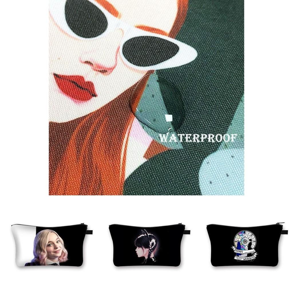 Wednesday Addams Waterproof Cosmetic Makeup Bag | Pencil Pouch | School Supplies
