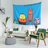 1pc Funny Smiling Friends Wall Hanging Polyester 2D Flat Print for Bedroom  Game Room Adult Swim Aesthetic Gift for Comedy