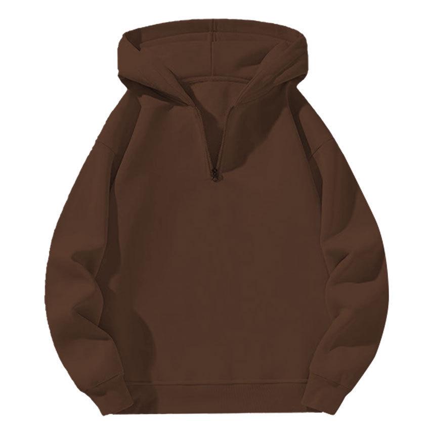 American Casual Loose Fit Zip-Up Hoodie: Spring/Autumn Streetwear Sweatshirt